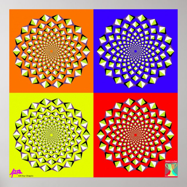 Fyra fyrkanter Poster (Framsidan)