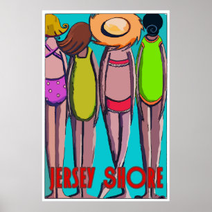 Fyra Gals på Jersey Shore. Poster