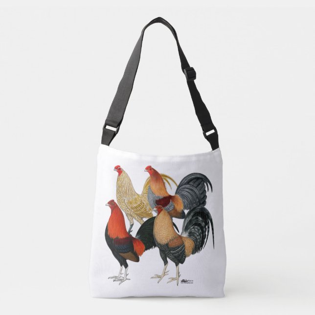Fyra Gamecocks Axelväska (Framsida)