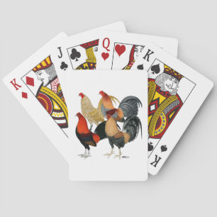 Fyra Gamecocks Casinokort