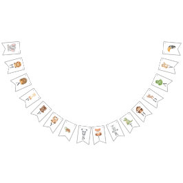 Fyra gånger om vilden safari 4e födelsedagen vimplar