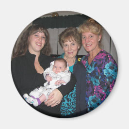 Fyra Generation-familjens fotomagnet Magnet