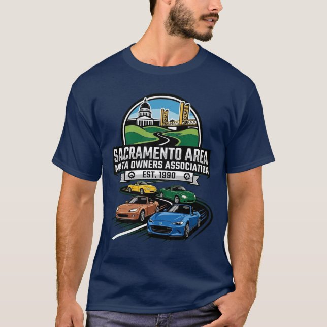 Fyra generationer av Miatas T Shirt (Framsida)