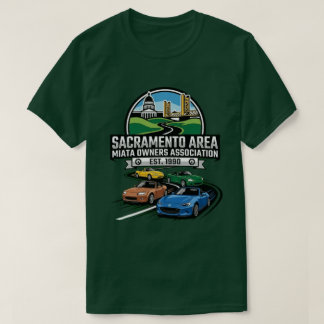 Fyra generationer av Miatas T-shirt