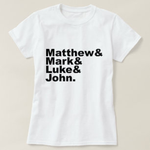 Fyra Gospel - Matthew & Mark & Luke & John Bible Tee