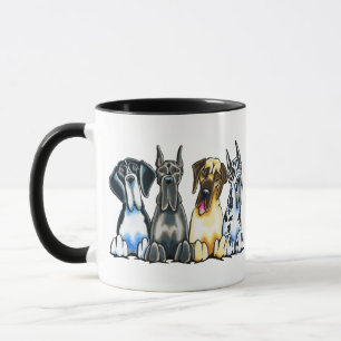 Fyra great dane mugg