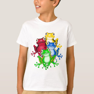 Fyra grodaTshirts och gåvor T Shirt