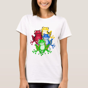 Fyra grodaTshirts och gåvor T Shirt