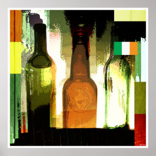 Fyra Gröntar Fält Poster