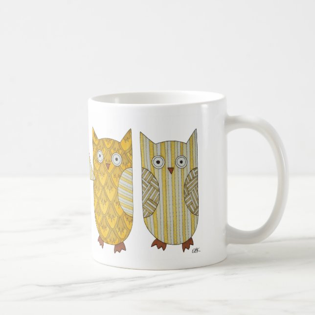Fyra Guld Uggla-kaffe Mugg (Höger)