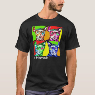 Fyra gulliga vovvar för hundlovers. t shirt
