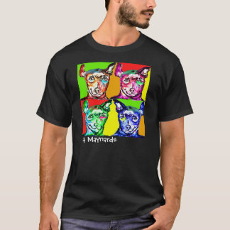 Fyra gulliga vovvar för hundlovers. t shirt
