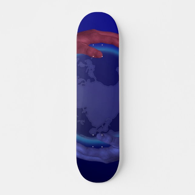 Fyra Händer på Earth Skateboard (Framsida)