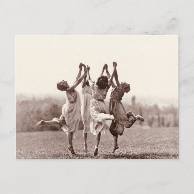 Fyra häxor som dansar av Monte Verita Vykort (Framsida)