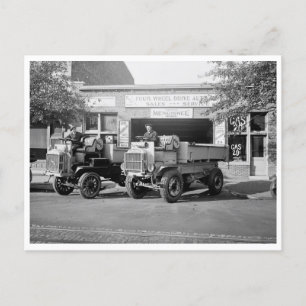 Fyra hjulenheter automatisk Co. Vykort