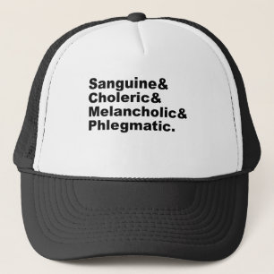 Fyra Humor Sanguine Choleric Melancholie Phlegm Keps