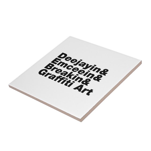 Fyra Inslag i Hip hop Kakelplatta (Sidan)