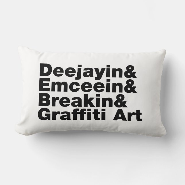 Fyra Inslag i Hip hop Lumbarkudde (Framsida)