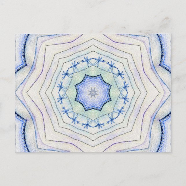 Fyra Inslag Luft Mandala Vykort (Framsida)