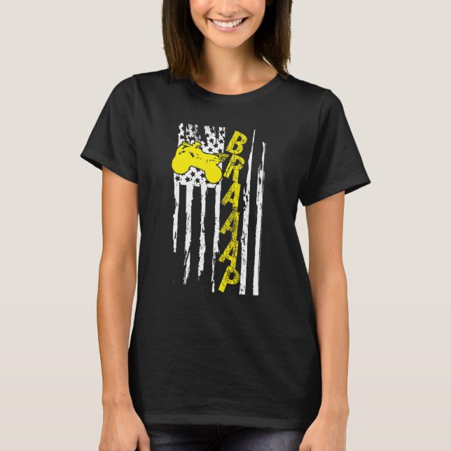 Fyra jägare Alla terräng Atv Retro Usa Ame T Shirt (Framsida)