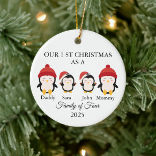 Fyra jul i familjen, Ny babys första jul Julgransprydnad Keramik