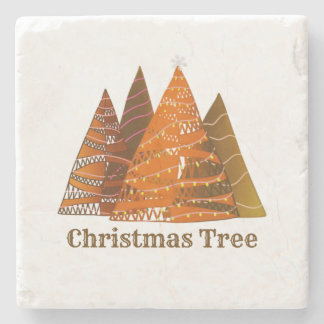 Fyra Julgran Stenunderlägg