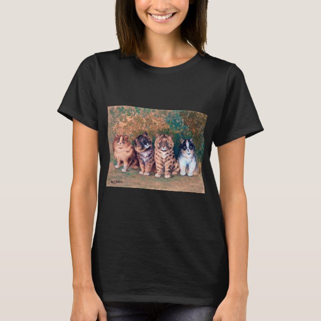 Fyra kittens, Louis Wain T Shirt (Framsida)