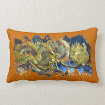 Fyra klippta solrosor av Van Gogh