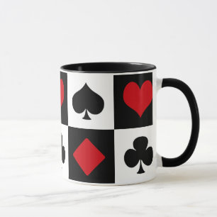 Fyra kort kostym mugg