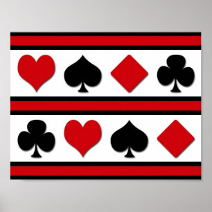 Fyra kort kostym poster