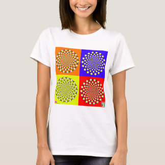 Fyra kvadrerar babydollen tee shirt