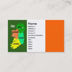 Fyra landskap av Irland visitkortar Visitkort