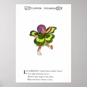 Fyra-ledda Klöver Poster