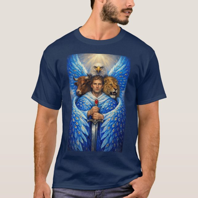 Fyra levande varelser T-shirt (Framsida)