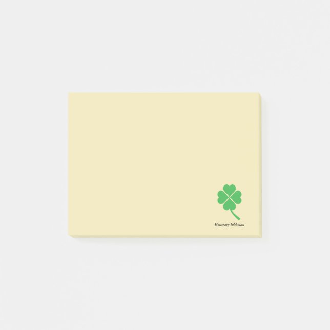 Fyra löv klöver post-it block (Framsida)