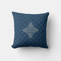 Fyra Löv Rosette Airforce Blue Foulard Mönster Th