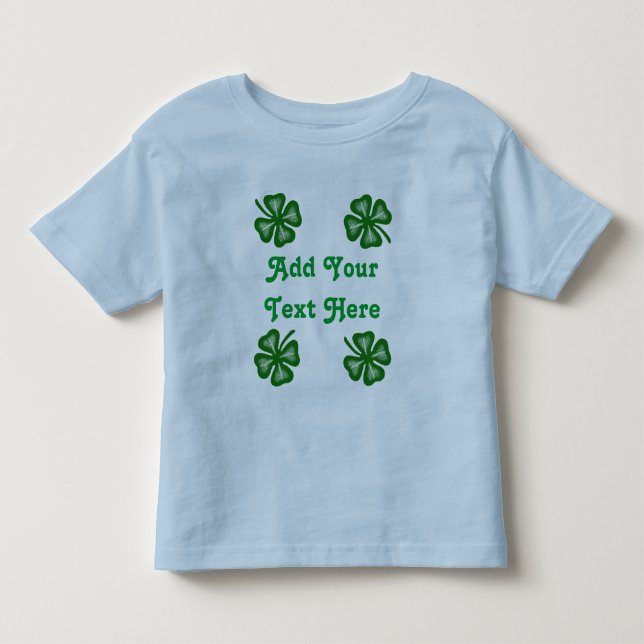 Fyra lövklöver 2 beställnings- ungar tee shirt (Framsida)