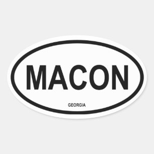 FYRA Macon, Georgien Ovalt Klistermärke