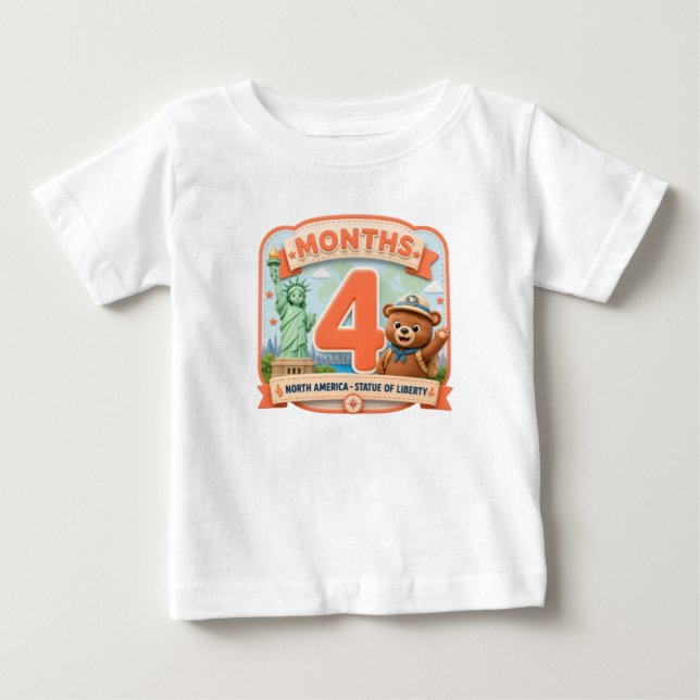 Fyra månader runt världen t shirt (Framsida)