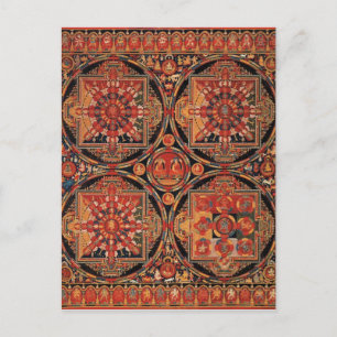 Fyra mandalas vykort