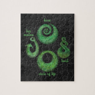 Fyra Maori-symboler Pussel