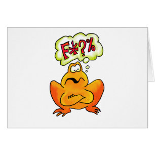 Fyra-märkt groda hälsningskort