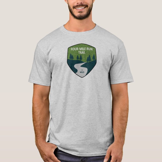 Fyra miljoner Springa-spår T Shirt (Framsida)