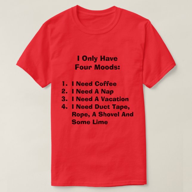 Fyra modeller T-Shirt (Design framsida)
