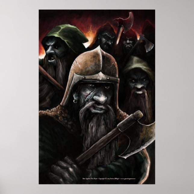 Fyra mot Abyss Poster (Framsidan)