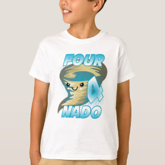 Fyra Nado-Tornado 4 Birthday Boy T Shirt