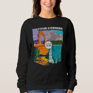 Fyra nationella minnesmärken över hörn med Parker T Shirt