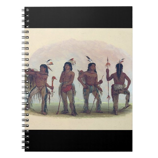 Fyra Navajo Warriors Anteckningsbok (Framsidan)