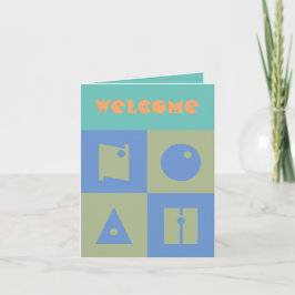 Fyra nya brev namn-föräldrar grattis tack kort