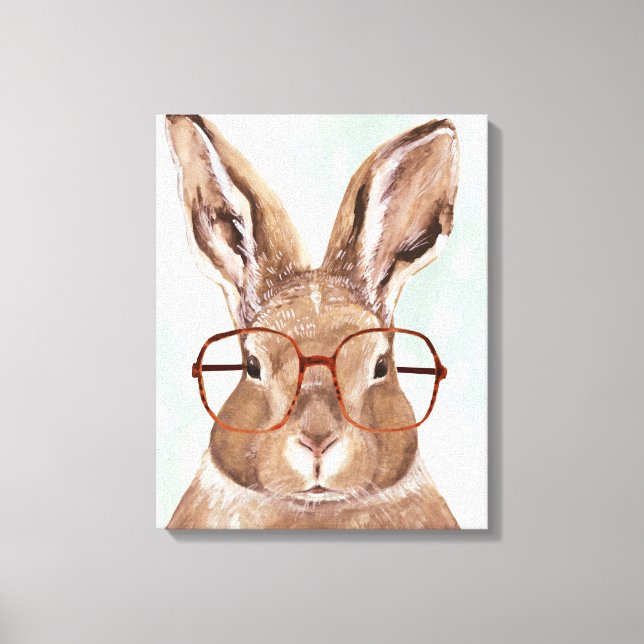 Fyra örnfeber | Bunny Rabbit Canvastryck (Framsida)